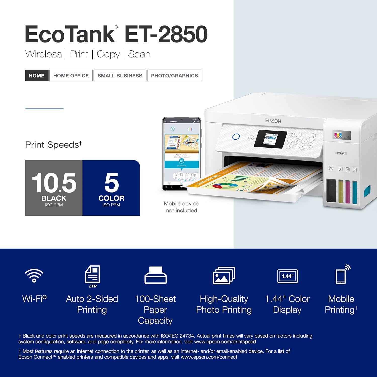 Epson EcoTank ET-2850 Printer Review